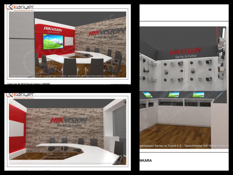 Kariyer Stand | Hıkvision Showroom | Ahşap Stand | Ankara 20180926 KLJ ahsap stand ankara hikvision showroom